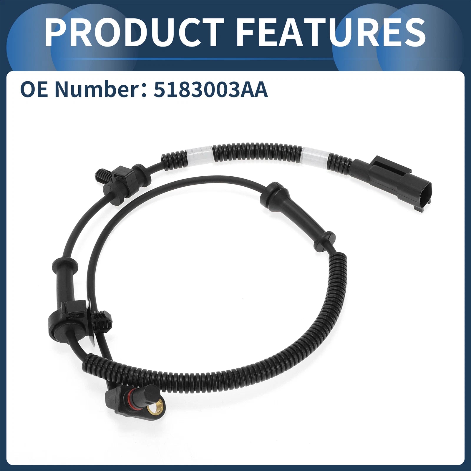 ABS Wheel Speed Sensor No. 5183003AA for Dodge Ram 1500 (2002–2008)