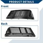 1 Pair Front Fog Light Grill for Audi A4 B9 (2016–2018) No. 8WD807681/8WD807682