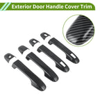 Exterior Door Handle Cover Trim for Toyota Alphard (2015–2021) Carbon Fiber Black