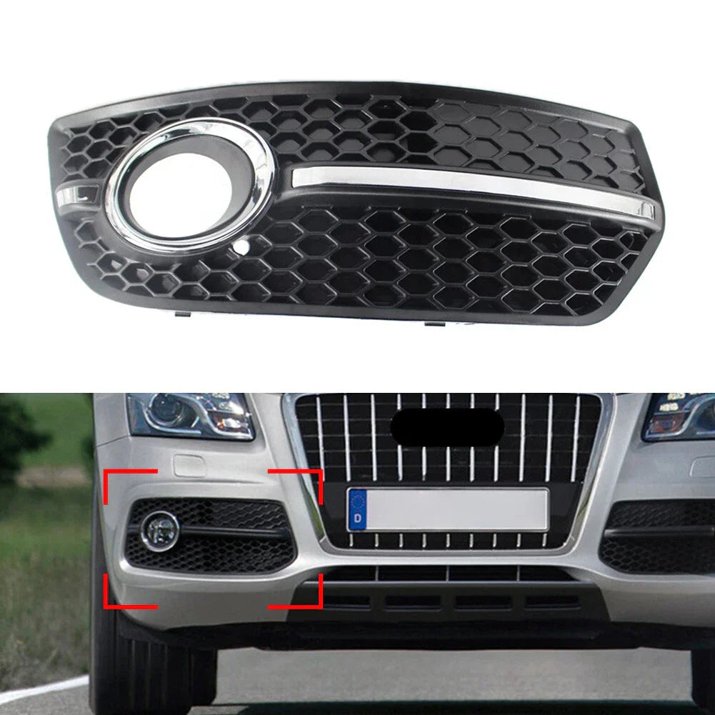 Black Right Front Fog Light Lamp Covers for Audi Q5 (2009-2011)