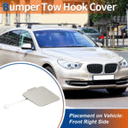Front Right Tow Hook Cover for BMW 535i (2011–2016) No. 51117332667 Orion Silver