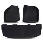 Set of 4 Black Anti-Slip Floor Mats for Ford F250 F350 F450 F550 Crew Cab (1999–2007)