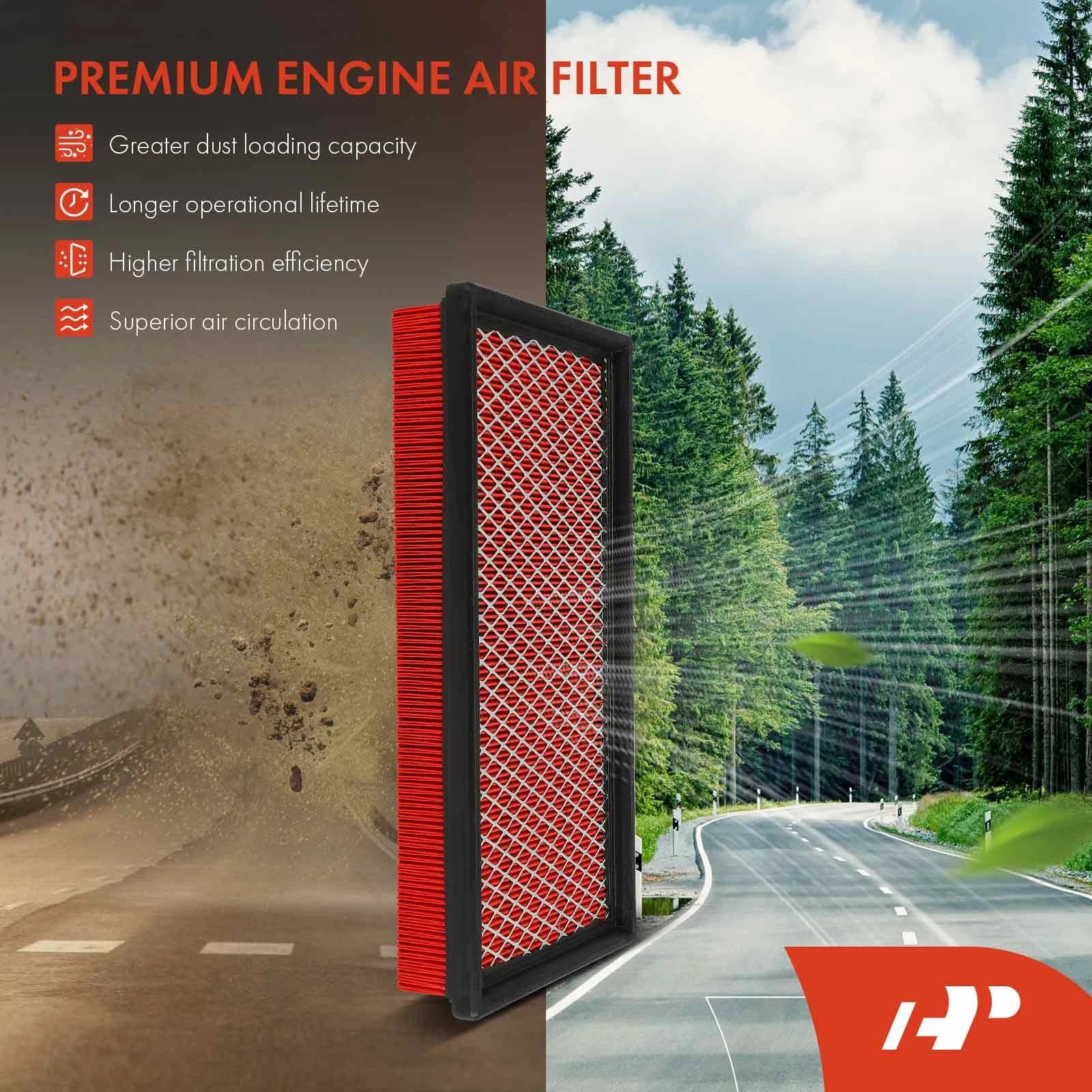 2X High Performance Engine Air Filter for Chevy Camaro (1993-1997)