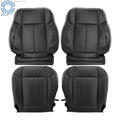 Set of 2 Front Leather Seat Covers for Hummer H3 (2006–2010) Black