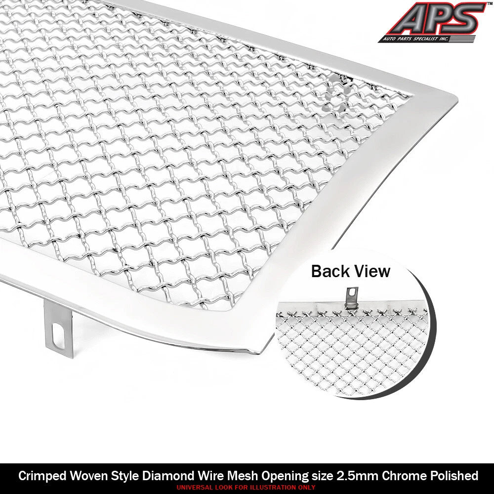 Stainless Chrome Mesh Grille for Chrysler 300C/300S (2015-2023)