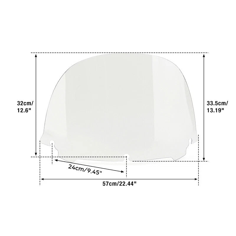 Clear Windshield for Harley Touring Street Electra Glide Trike (2014–2024)