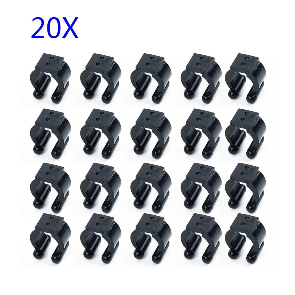 Set of 20 Fishing Rod Pole Storage Rack Tip Clamps Holder