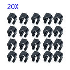Set of 20 Fishing Rod Pole Storage Rack Tip Clamps Holder