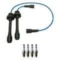 NGK Wire Set & Bosch Spark Plugs Kit for Miata Protege5 (L4 DOHC)