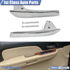 Set of 2 Inner Door Handles for Chevrolet Silverado  Chrome