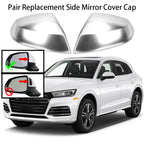 Pair Chrome Side Wing Mirror Cap Covers for Audi Q5 FY (2018–2024)