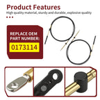 2X Throttle Shift Remote Control Cable for Johnson Evinrude OMC BRP (1979–1994)