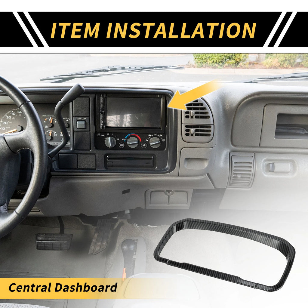 Carbon Fiber Dashboard Meter Frame Cover Trim for Ford Maverick (2022–2024)
