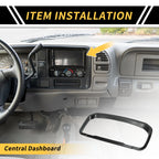 Carbon Fiber Dashboard Meter Frame Cover Trim for Ford Maverick (2022–2024)