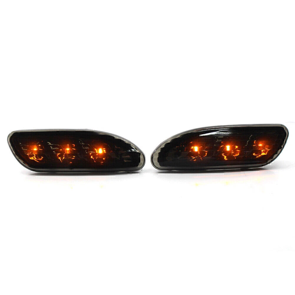 2X Signal Parking Bumper Lights for Mercedes-Benz W203 C-Class (2001–2007) Smoke