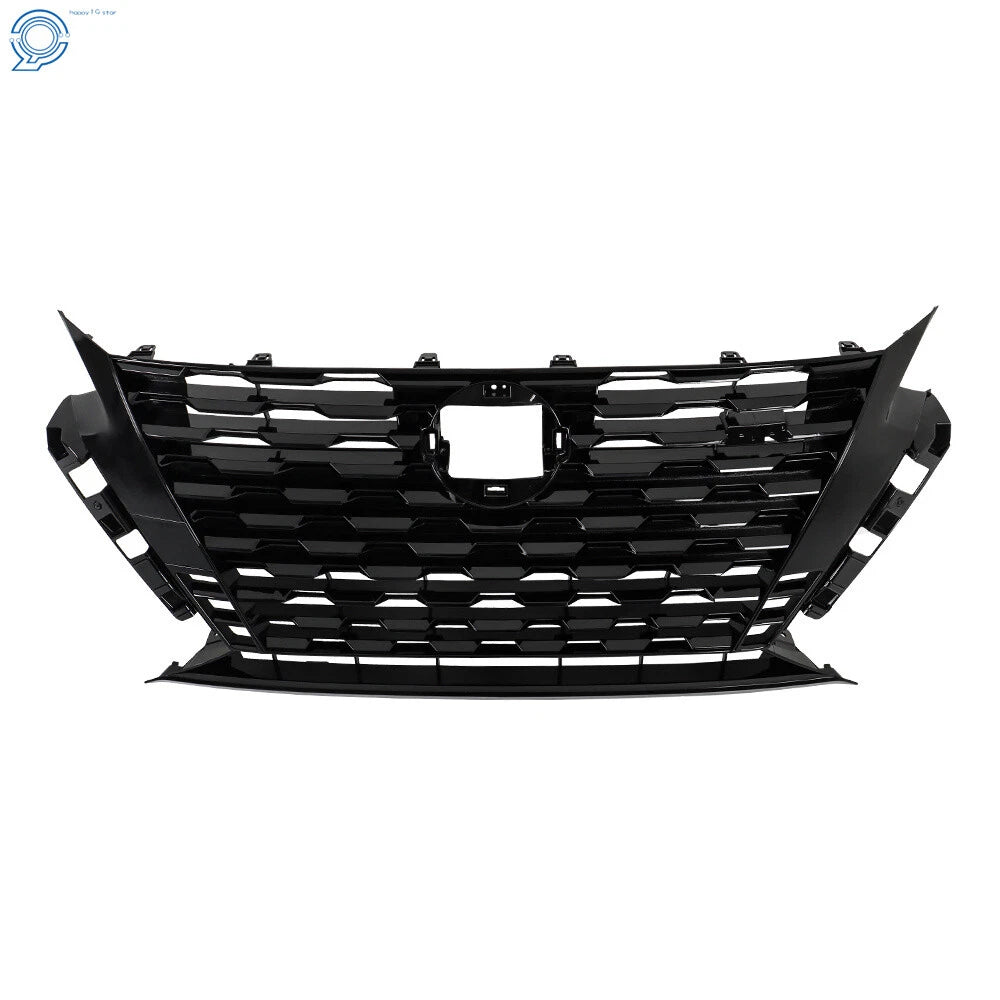 Front Bumper Upper Grille for Nissan Altima SR (2023–2024) Black Plastic