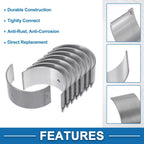 Set of 8 Connecting Rod Bearings for Mitsubishi  MD002843