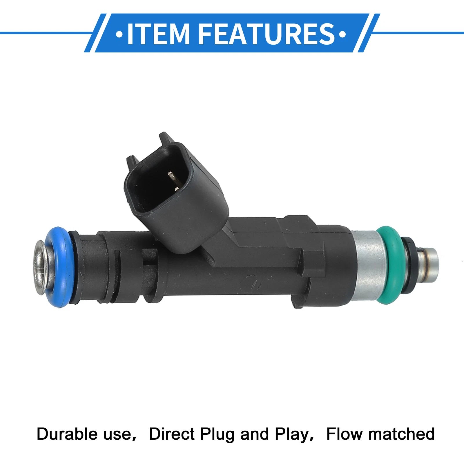 Set of 6 Fuel Injectors No. 53032701AA for Dodge Ram 1500 (2004–2010) 3.7L