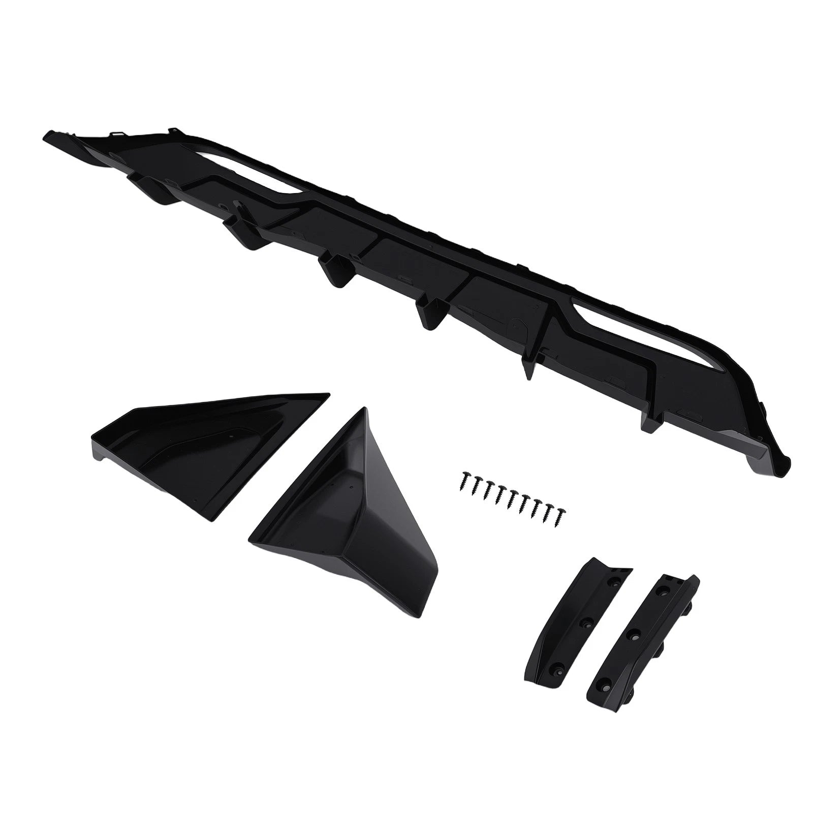 Gloss Black Rear Bumper Diffuser Lip with Light for Tesla Model 3 (2024–)