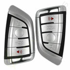 2X Flip Key Case Remote Fob Shell for BMW 3 5-Series (2009–2018) 4 Button