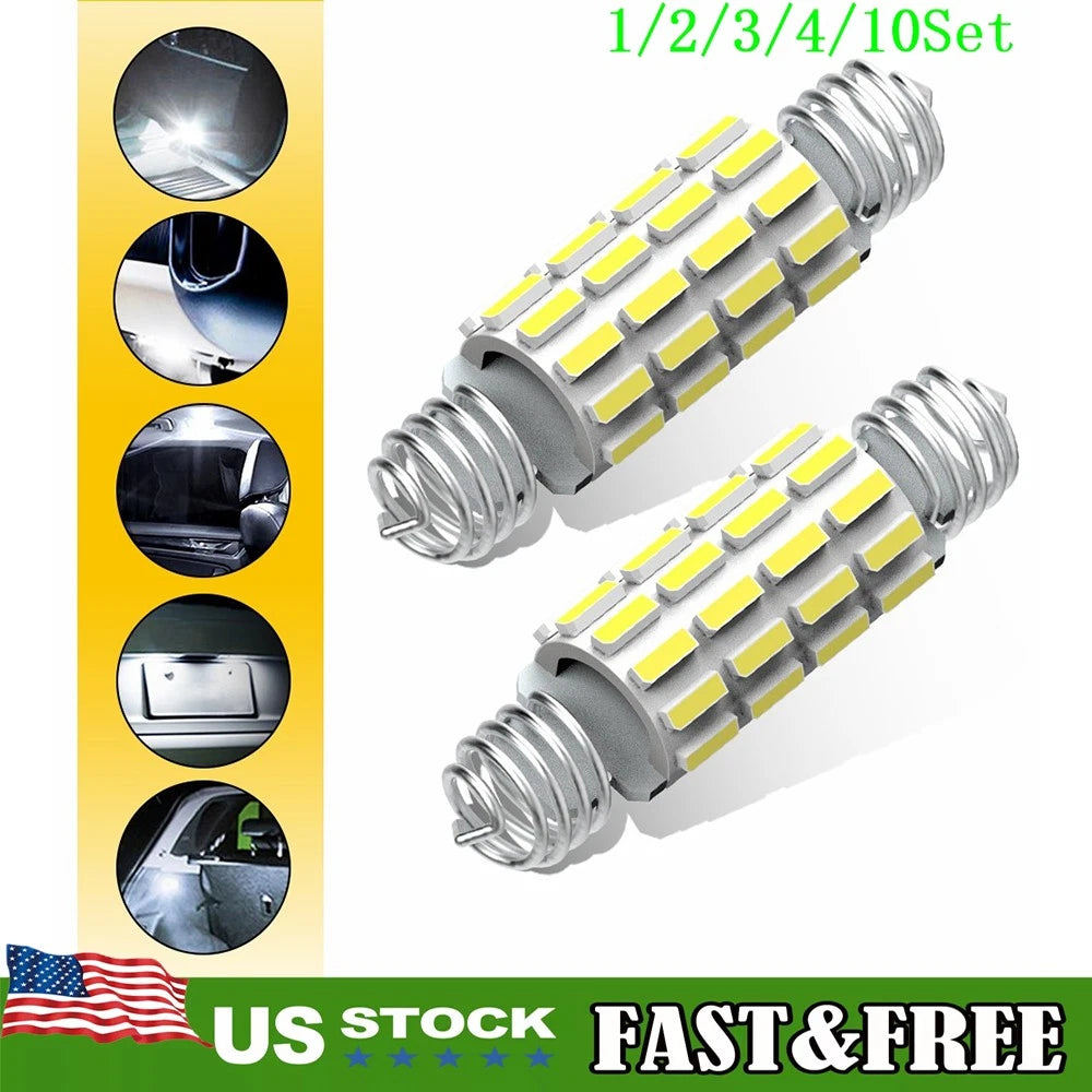 2X White LED Map Dome Bulbs for Dodge Ram 1500 3500 (2003â2009)