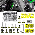 190x Silver Aluminum Fairing Bolt Kit for Honda CB1000R CBR600RR (2008–2023)