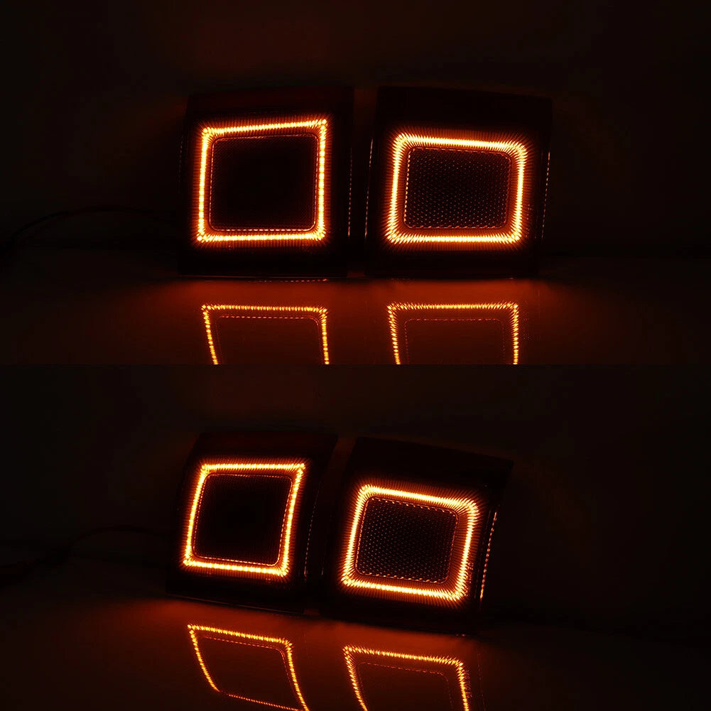 4X Amber LED Front Side Marker Lights for Chevy C/K 1500 2500 3500 (1994–1998)