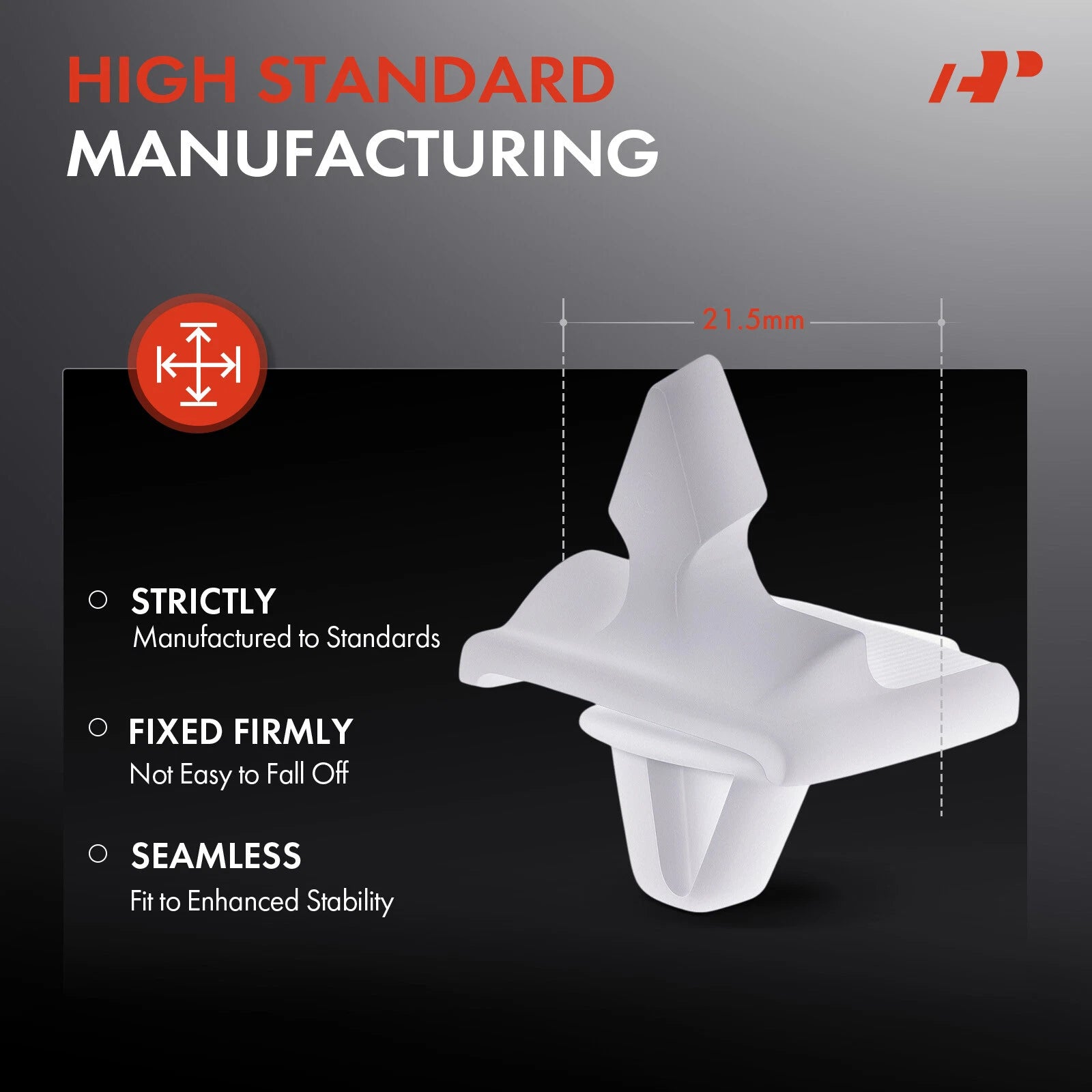 30Pcs Nylon White Molding Fastening Clips for Mercedes