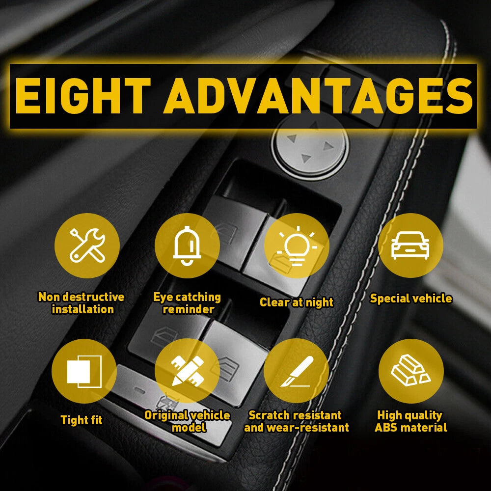 Window Lift Button Switch Cover Trim for Mercedes-Benz GLA CLA GL ML
