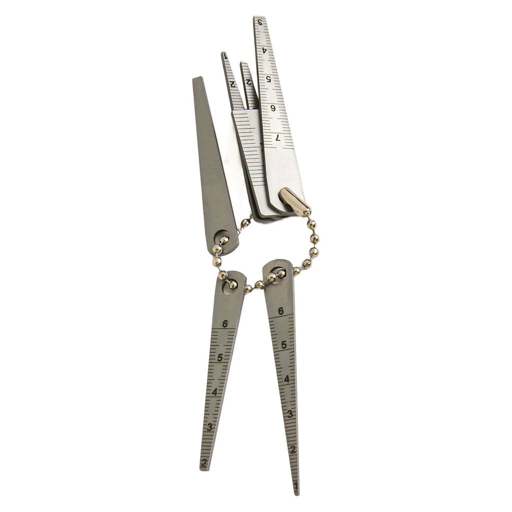 Set of 4 Pocket Sized 20mm Tapered Rulers for Measurement Solutions