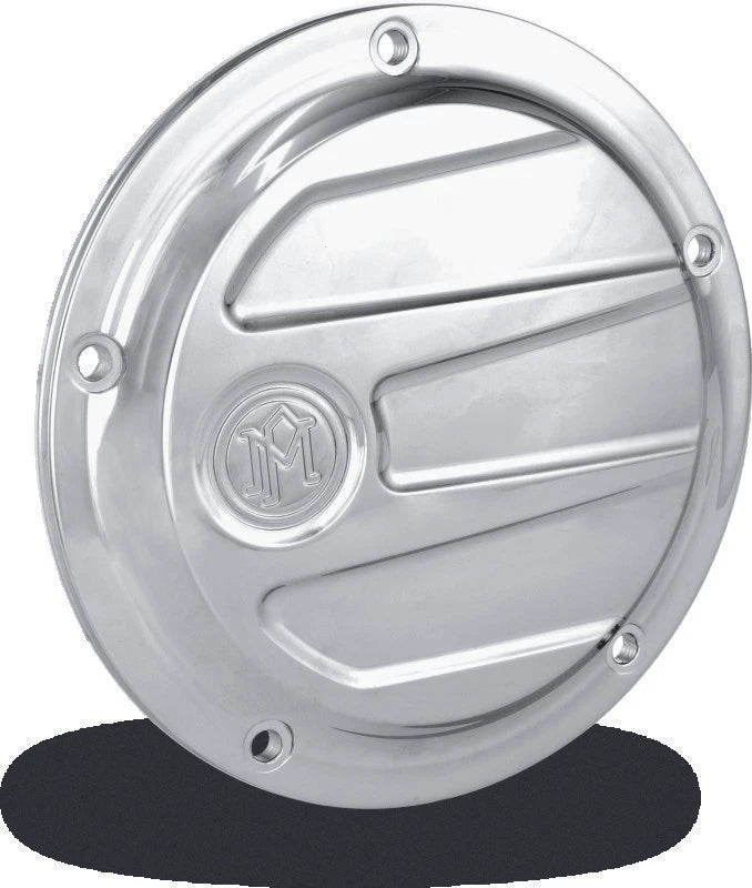 Performance Machine Scallop Derby Cover - Chrome for Harley Davidson