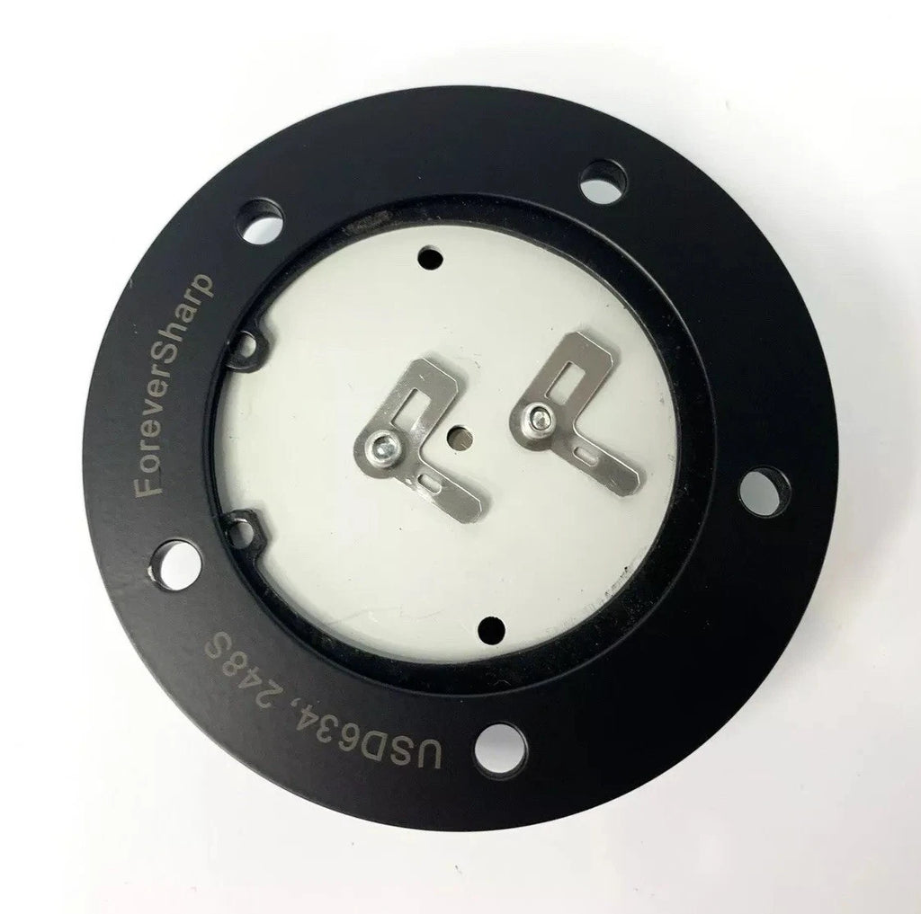 14 Inch Polished 5 Hole Steering Wheel with Black Horn Button for Jeep JL (2018–2024)