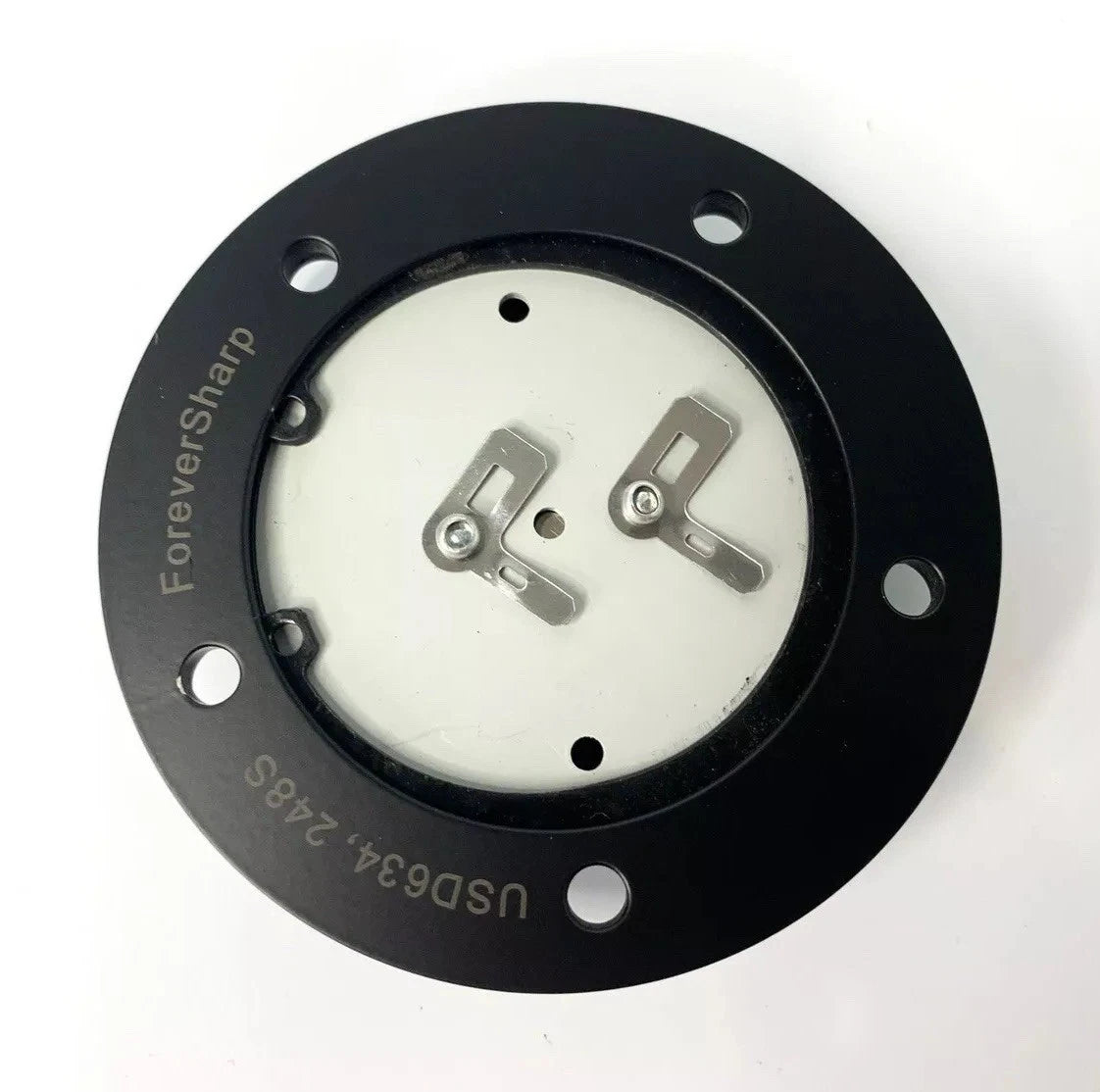 14 Inch Polished 5 Hole Steering Wheel with Black Horn Button for Jeep JL (2018–2024)