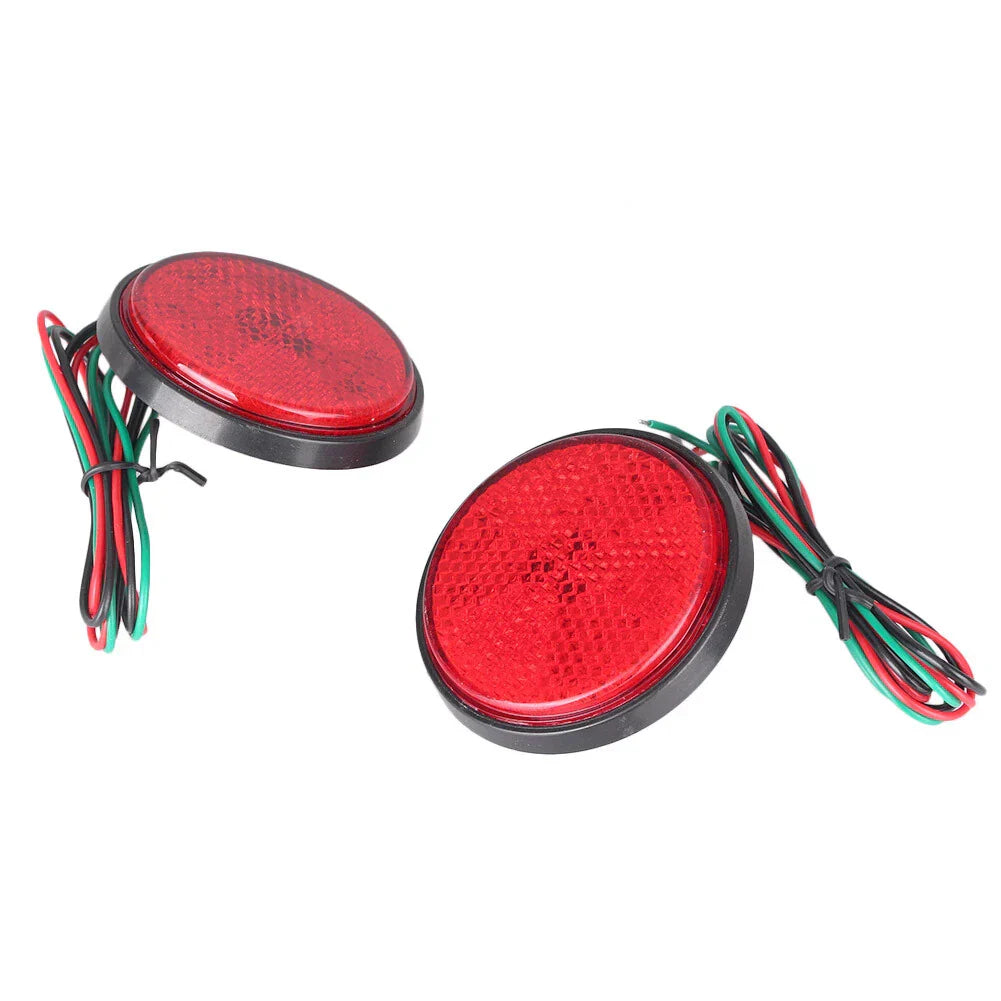 55mm 24LED Round Reflector Tail Brake Light for ATV