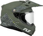 Fly Racing Trekker Full-Face Helmet for Adults Medium (Sage/Grey)