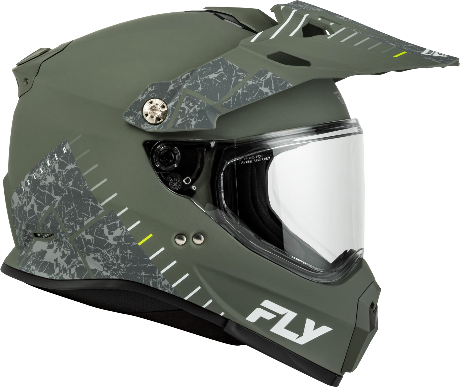 Fly Racing Trekker Full-Face Helmet for Adults Medium (Sage/Grey)