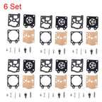 Set of 6 Carburetor Repair Kits for Stihl 024 025 026, Echo, Husqvarna (WALBRO K11-WAT)