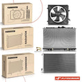 Radiator & A/C Condenser & Cooling Fan Kit for Acura TL Honda Accord (2003–2008)