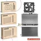 Radiator & A/C Condenser & Cooling Fan Kit for Acura TL Honda Accord (2003–2008)