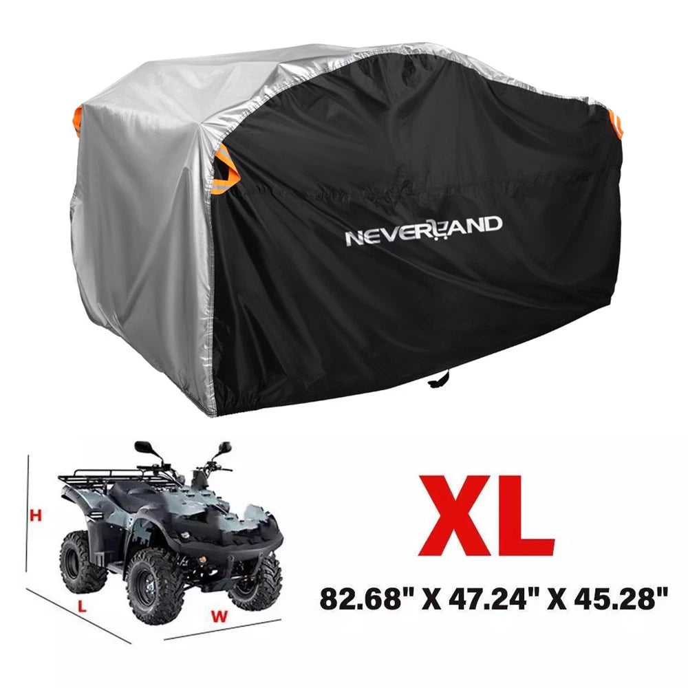 Heavy Duty Windproof ATV Cover for Quad Four Wheeler (All-Season)