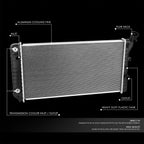Cooling Radiator for Regal Cutlass Supreme (1988–1991) DPI 658 Aluminum