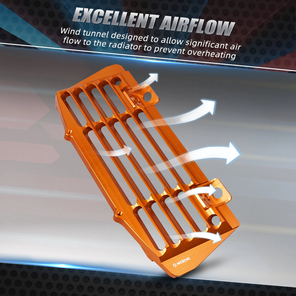NICECNC Radiator Guards for KTM 300 XCW XC-W TPI 500 EXC-F (2017–2023)