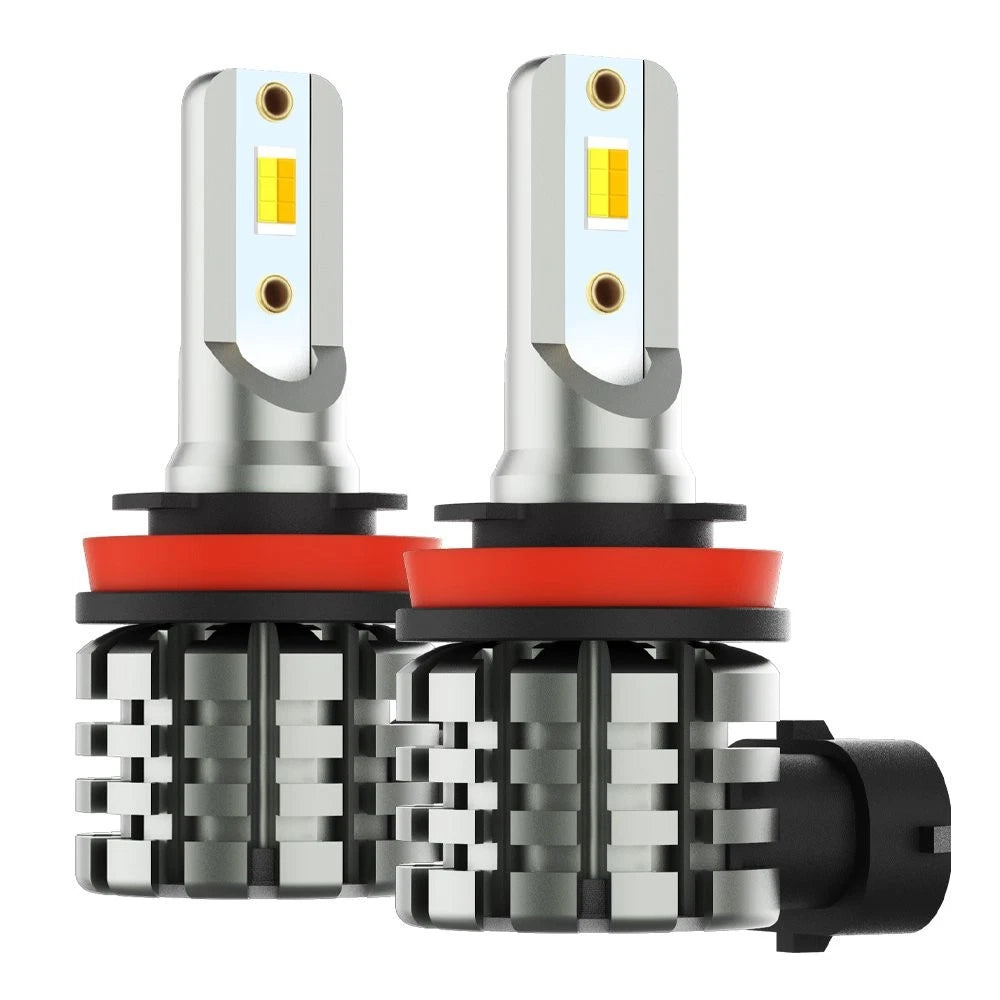 H8 H11 Dual Color Switchback LED Fog Light Bulbs 30W 4000LM for