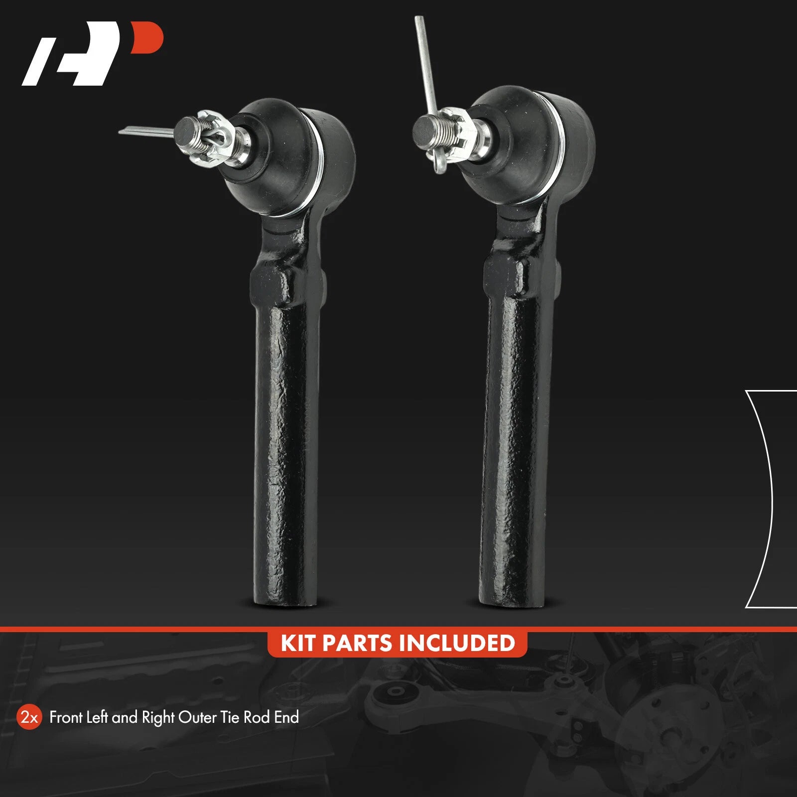 2X Front Outer Side Tie Rod End for Honda CR-V (2007-2011)