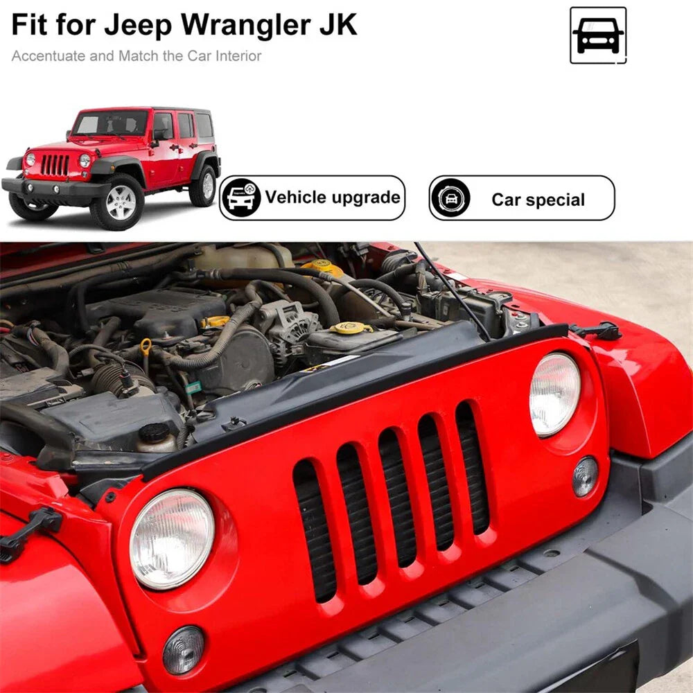Hood to Grille Rubber Weather Strip Seal for Jeep Wrangler (2007-2018)