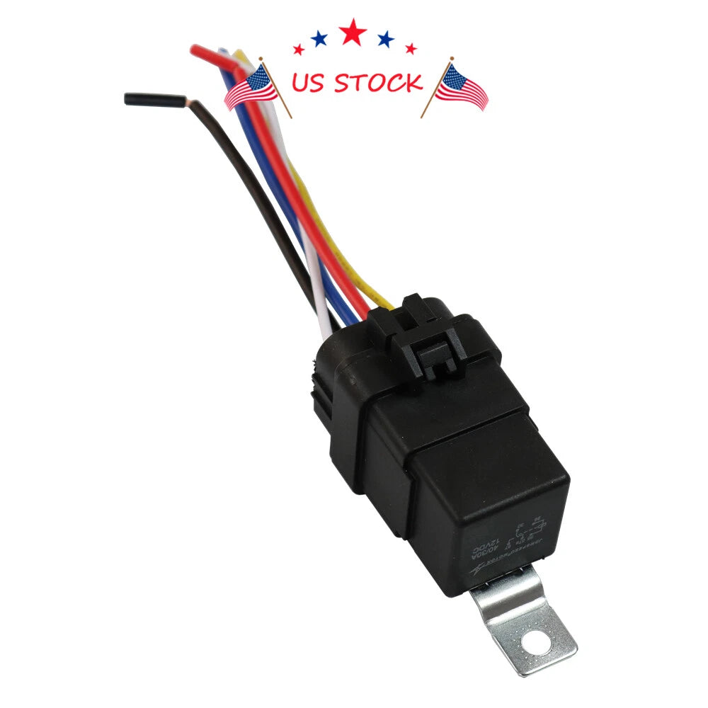 Set of 4 Heavy Duty 5 Pin 12V Car Auto Relay Waterproof Socket for Vehicles