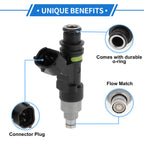 Fuel Injector No.EAT321 for Suzuki K6a (1 Pc, Black)