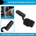 Turn Signal & Headlight Switch Lever for Mazda 3 6 CX-5 (2004–2019) KD3366122 Black