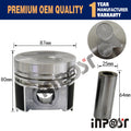 Vortex Piston 16423-21112 for Kubota V2203 V2203T V2203E D1703 (1980–2023)