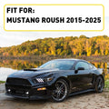 2PC Roush Side Skirts for Ford Mustang (2015–2023) - Matte Black with Winglet